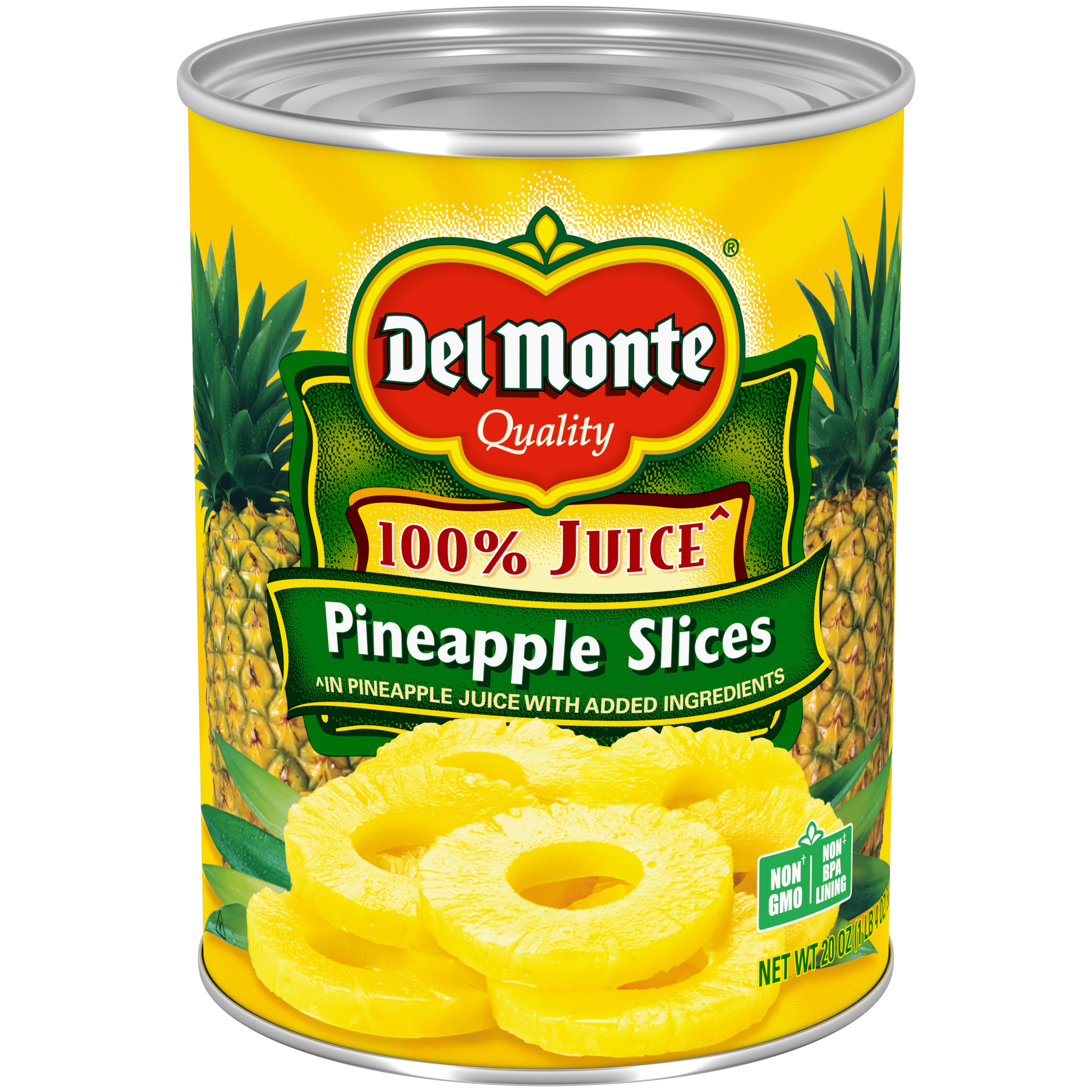 Pineapple Slices in 100% Juice | Del Monte®